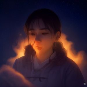 午夜福利导航资深编辑苏燕的办公照，她在双屏前整理用户反馈数据，桌上放着一杯深夜咖啡和密密麻麻的用户访谈记录本
